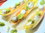 Vinagreta de salmorejos y puré de patata con boquerones en pipote con emulsión al P.X.